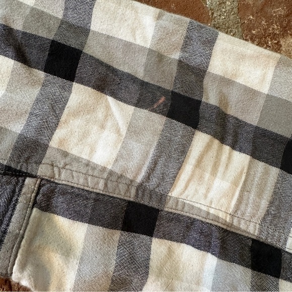 Patagonia Double Weave Woven size 4 button down Feather Grey shirt - Picture 4 of 15